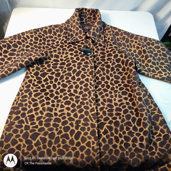 Women's Luii Giraffe Print Swing Coat US Size S *The Passmaster* - Picture 1 of 9